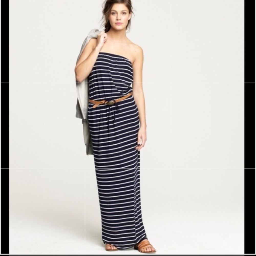 J.Crew Black & white maxi dress✨size XS